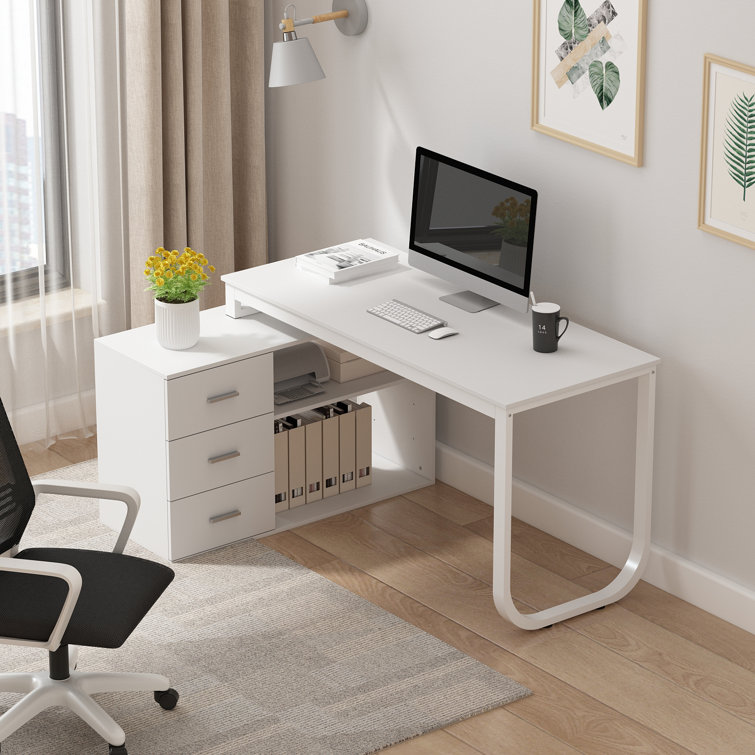 Latitude Run® Verlynn Reversible LShape Desk & Reviews Wayfair